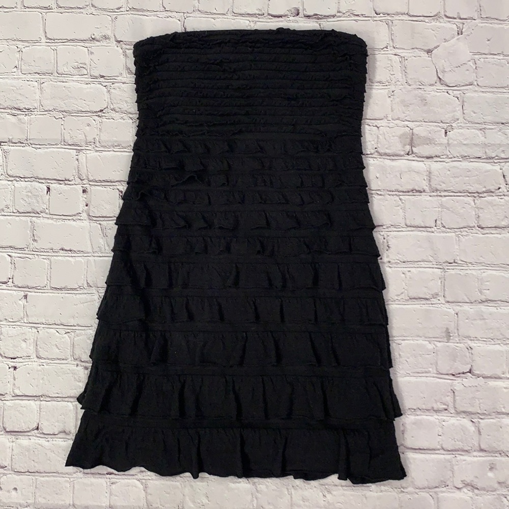 Express Black Ruffle Dress